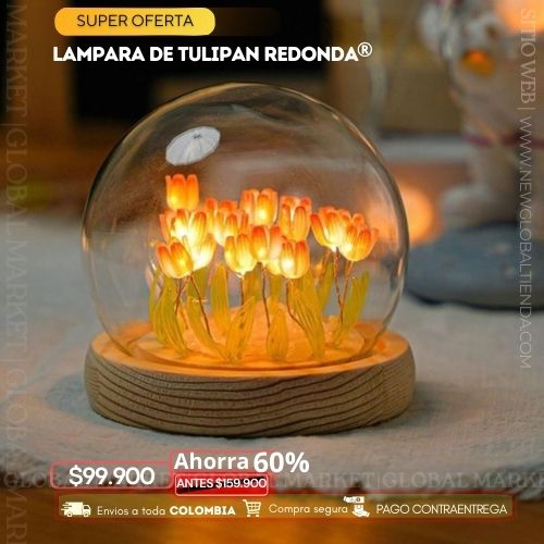 Lampara De Tulipanes Redonda®
